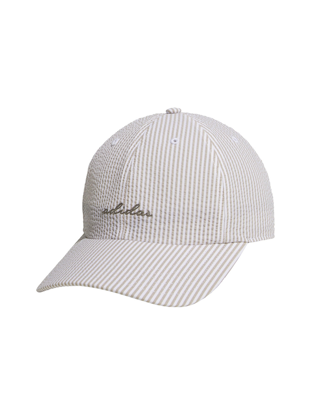 adidas Unisex Adult Court Relaxed Fit Strapback Hat | Tan, Gray | Size OS